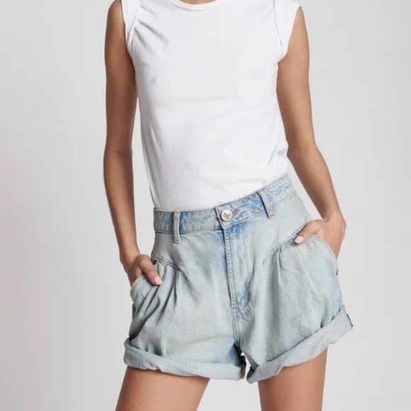 NWT One Teaspoon Kansas Street Walker 80’s High Waist Shorts sz 22 - Picture 1 of 12